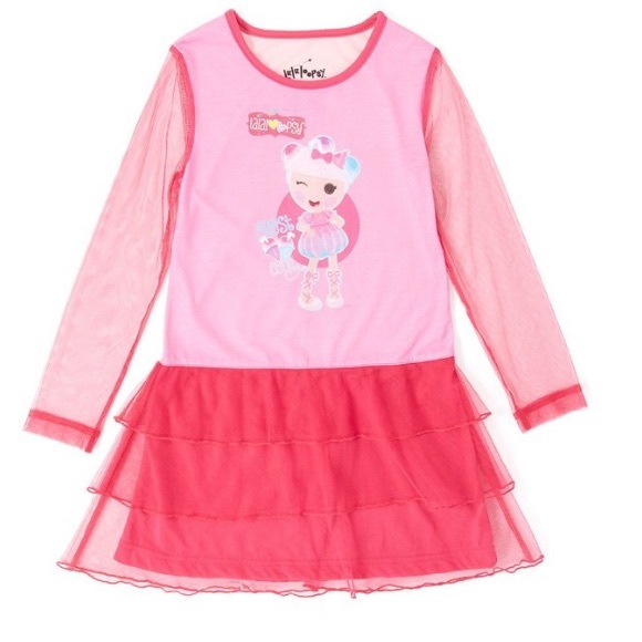 NWT Lalaloopsy Girls Nightgown Pink “Frost Coney” girls size medium - Picture 1 of 3